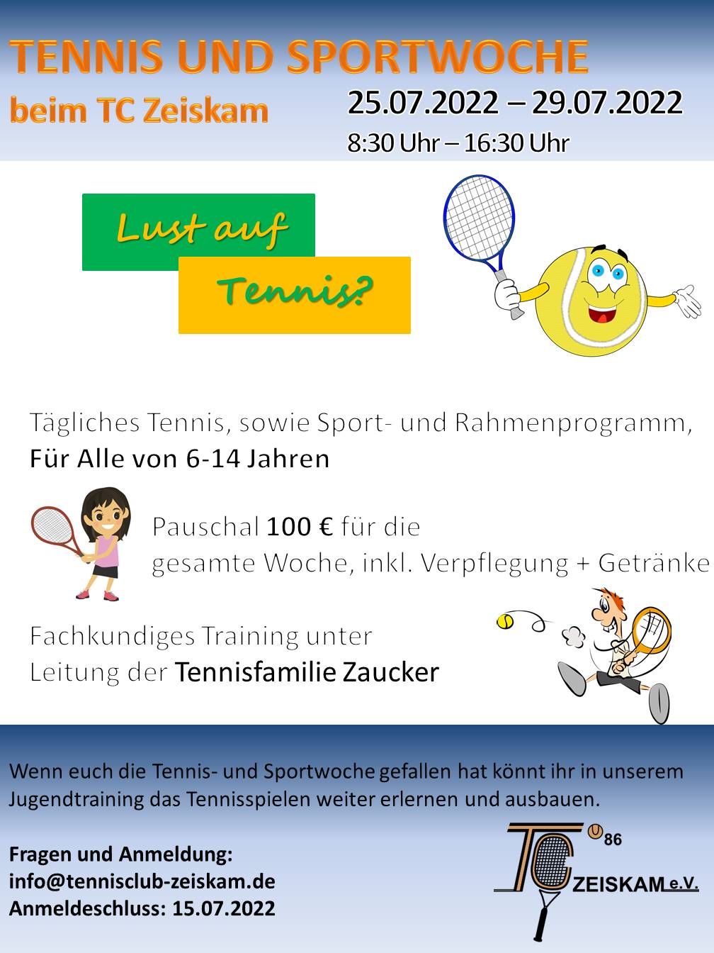 Plakat Tenniswoche 2022